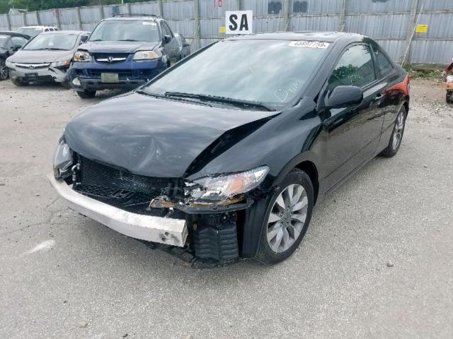 2HGFG1B99BH518034 - 2011 HONDA CIVIC EXL BLACK photo 2