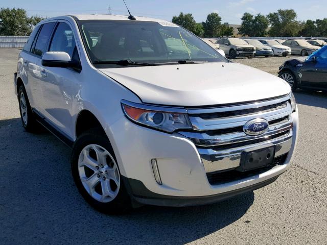 2FMDK3J92CBA41593 - 2012 FORD EDGE SEL WHITE photo 1