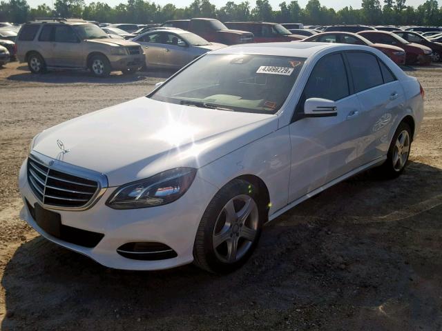 WDDHF5KB1EA939162 - 2014 MERCEDES-BENZ E 350 WHITE photo 2