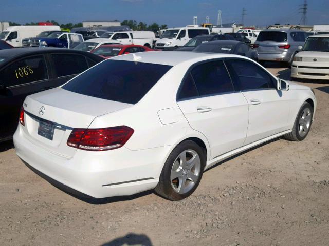 WDDHF5KB1EA939162 - 2014 MERCEDES-BENZ E 350 WHITE photo 4