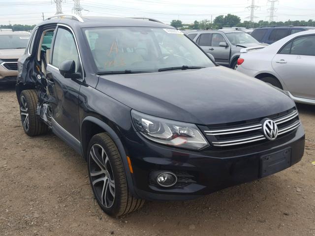 WVGVV7AX2HK011198 - 2017 VOLKSWAGEN TIGUAN SEL BLACK photo 1