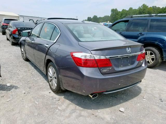 1HGCR3F83FA034309 - 2015 HONDA ACCORD EXL GRAY photo 3