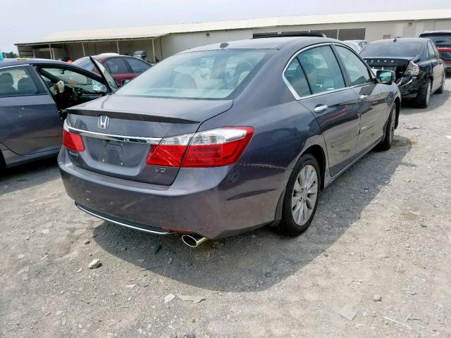 1HGCR3F83FA034309 - 2015 HONDA ACCORD EXL GRAY photo 4