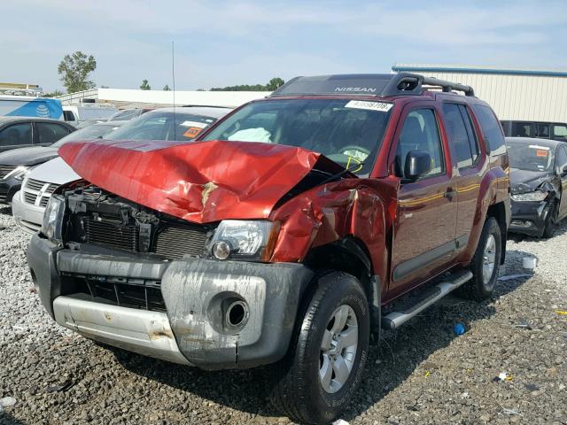 5N1AN0NW4DN817978 - 2013 NISSAN XTERRA X RED photo 2