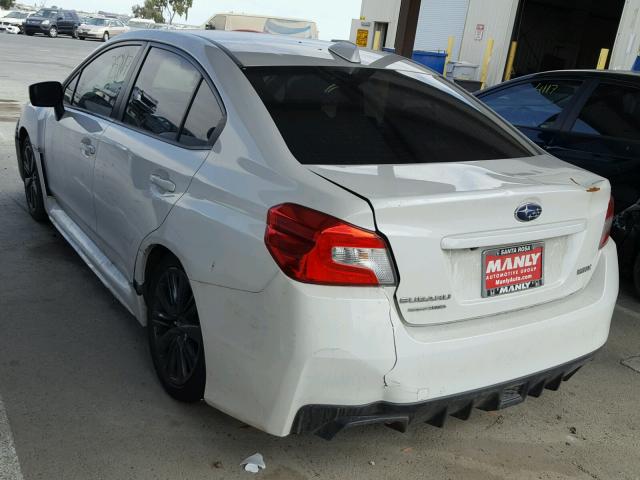 JF1VA1A61F9816429 - 2015 SUBARU WRX WHITE photo 3