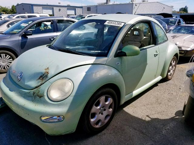 3VWCD21C62M404648 - 2002 VOLKSWAGEN NEW BEETLE მწვანე ფოტო 2