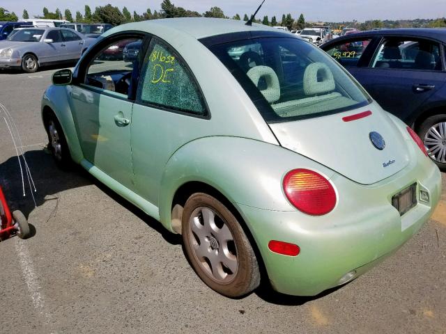 3VWCD21C62M404648 - 2002 VOLKSWAGEN NEW BEETLE მწვანე ფოტო 3