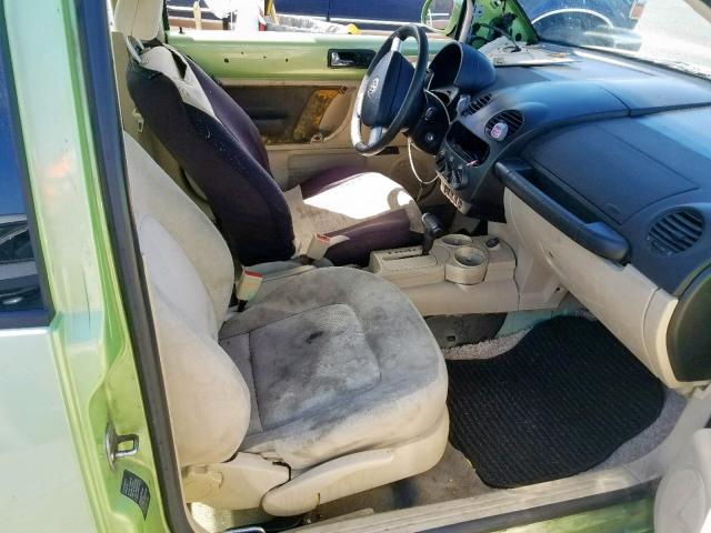 3VWCD21C62M404648 - 2002 VOLKSWAGEN NEW BEETLE მწვანე ფოტო 5