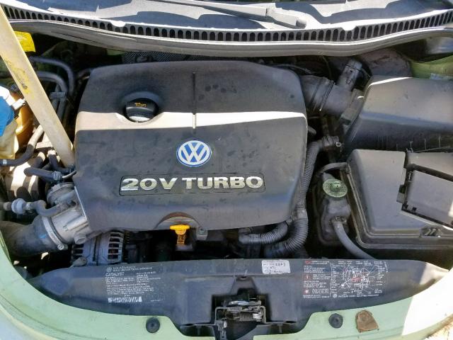 3VWCD21C62M404648 - 2002 VOLKSWAGEN NEW BEETLE მწვანე ფოტო 7
