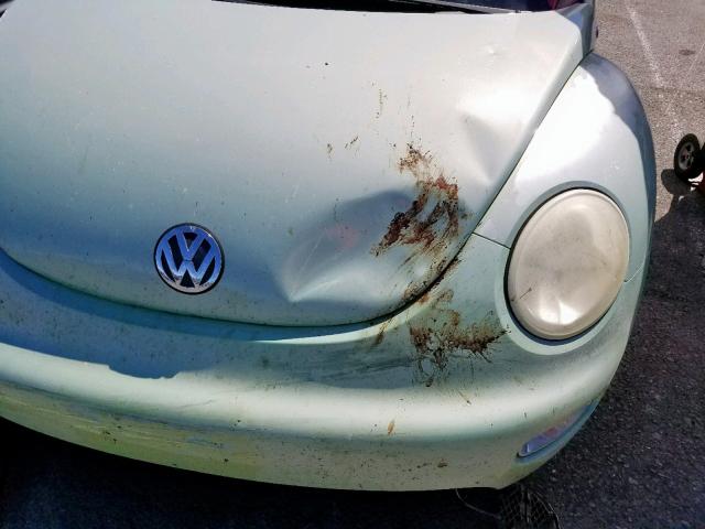 3VWCD21C62M404648 - 2002 VOLKSWAGEN NEW BEETLE მწვანე ფოტო 9