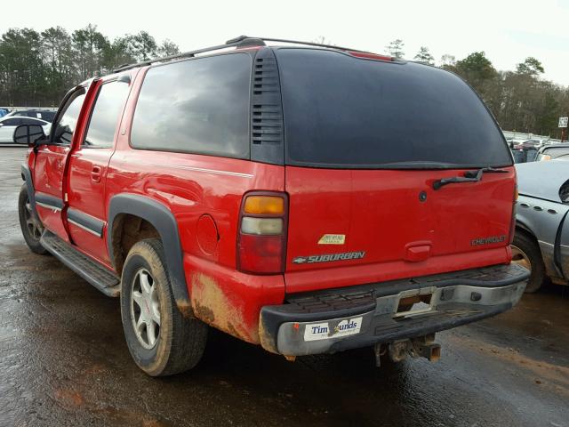 1GNEC16Z52J155950 - 2002 CHEVROLET SUBURBAN C RED photo 3