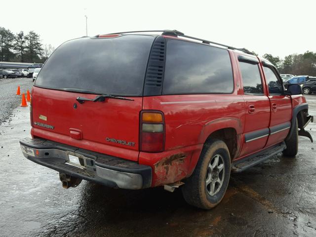 1GNEC16Z52J155950 - 2002 CHEVROLET SUBURBAN C RED photo 4