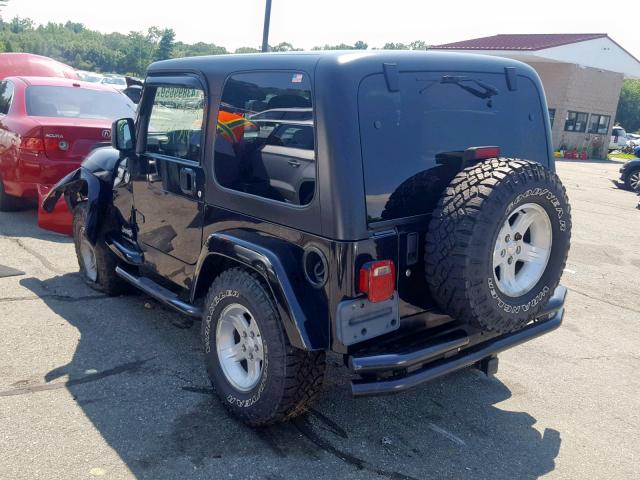 1J4FA39S55P369586 - 2005 JEEP WRANGLER X BLACK photo 3