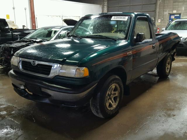 4F4YR12C9WTM01650 - 1998 MAZDA B2500 GREEN photo 2