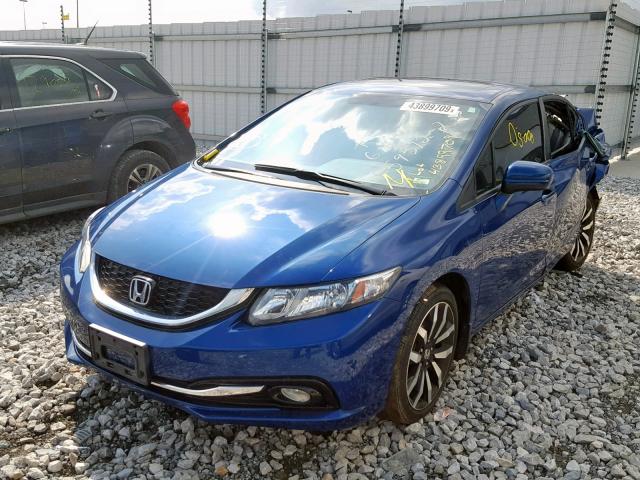 19XFB2F94EE025262 - 2014 HONDA CIVIC EXL 蓝色 照片 2