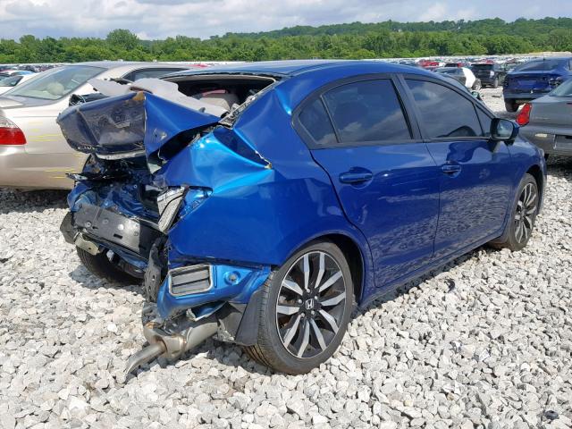 19XFB2F94EE025262 - 2014 HONDA CIVIC EXL 蓝色 照片 4