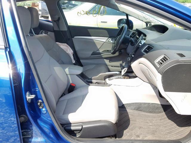 19XFB2F94EE025262 - 2014 HONDA CIVIC EXL 蓝色 照片 5