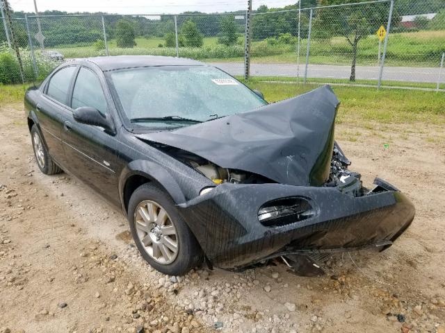 1C3EL56R34N259286 - 2004 CHRYSLER SEBRING LX BLACK photo 1