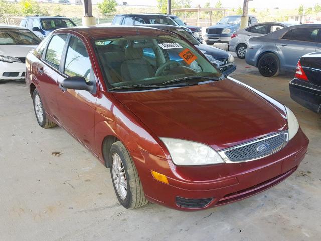 1FAFP34N37W167222 - 2007 FORD FOCUS ZX4 RED photo 1