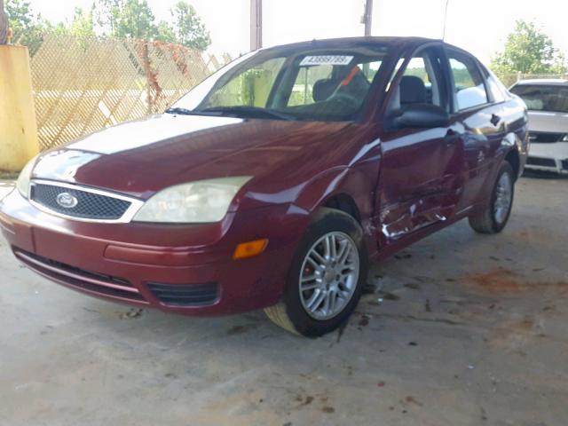 1FAFP34N37W167222 - 2007 FORD FOCUS ZX4 RED photo 2