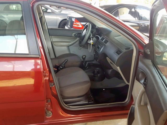 1FAFP34N37W167222 - 2007 FORD FOCUS ZX4 RED photo 5