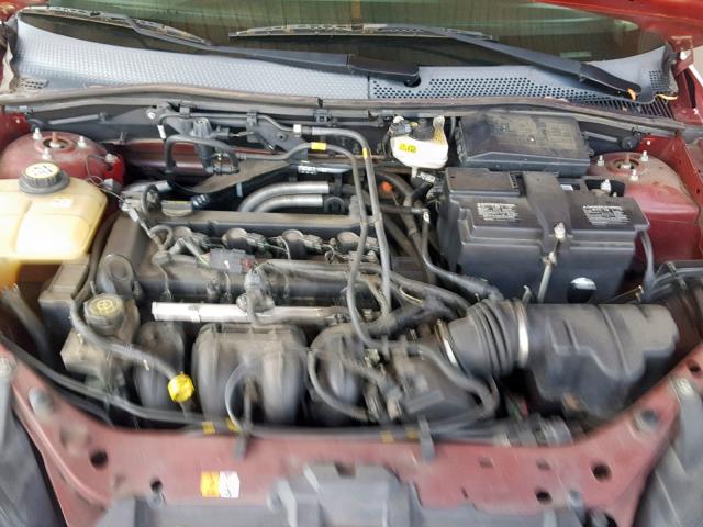 1FAFP34N37W167222 - 2007 FORD FOCUS ZX4 RED photo 7