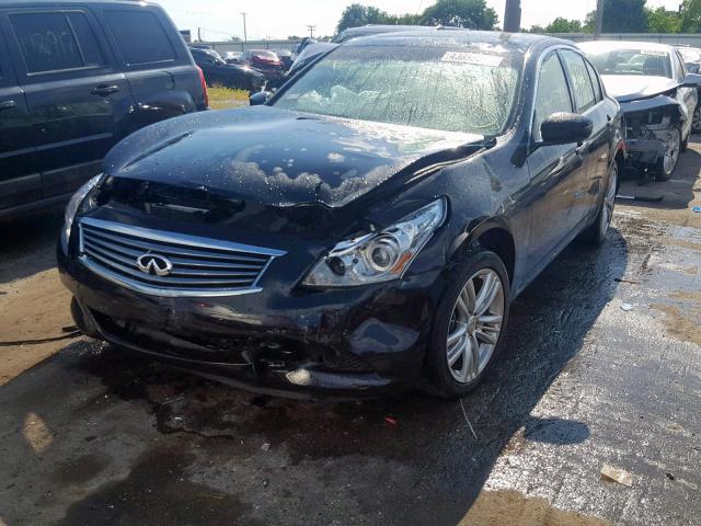 JN1CV6ARXDM765040 - 2013 INFINITI G37 BLACK photo 2