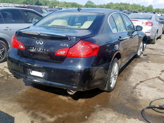 JN1CV6ARXDM765040 - 2013 INFINITI G37 BLACK photo 4