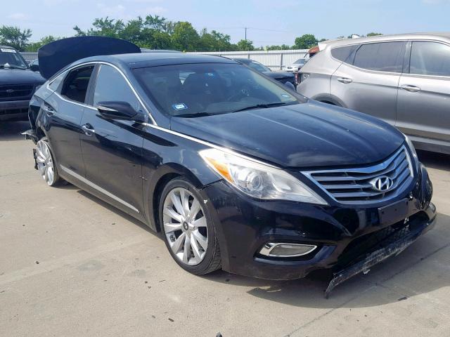 KMHFH4JG3CA153312 - 2012 HYUNDAI AZERA GLS BLACK photo 1