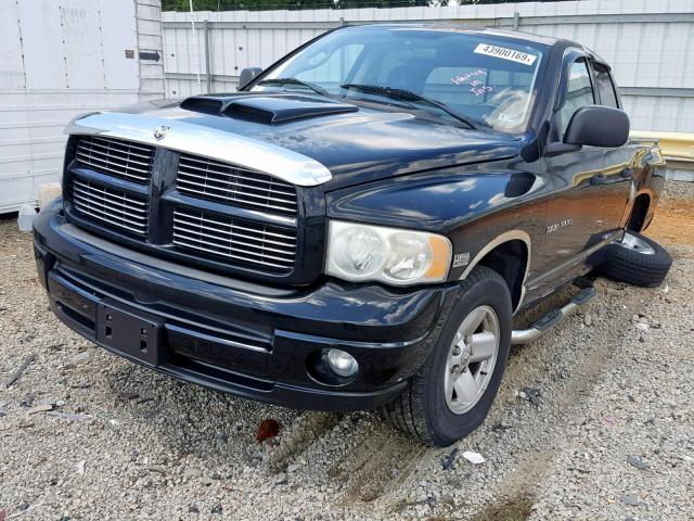 1D7HU18D23S302456 - 2003 DODGE RAM 1500 S BLACK photo 2