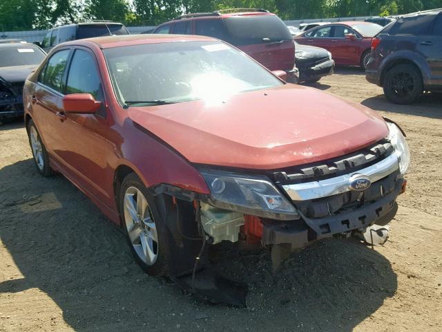 3FAHP0KC2AR160782 - 2010 FORD FUSION SPO RED photo 1