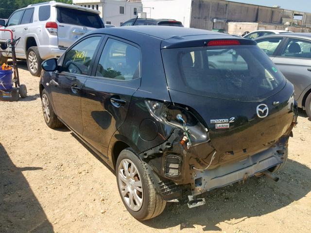 JM1DE1KY1C0137660 - 2012 MAZDA MAZDA2 BLACK photo 3