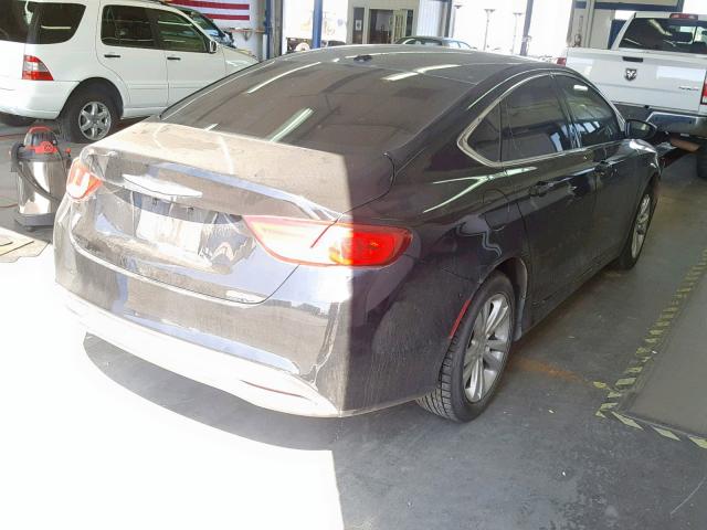 1C3CCCAB3FN546426 - 2015 CHRYSLER 200 LIMITE BLACK photo 4