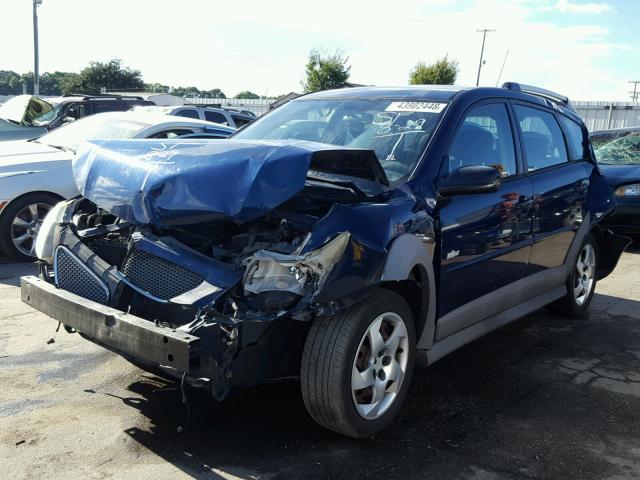 5Y2SL65856Z442519 - 2006 PONTIAC VIBE BLUE photo 2