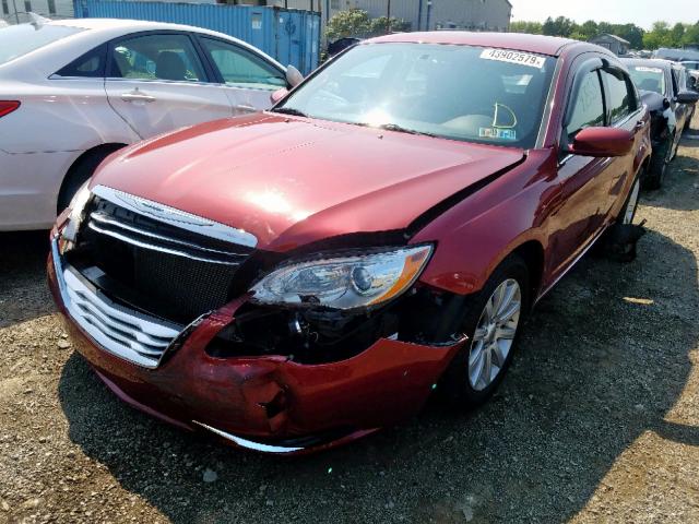 1C3CCBBB7CN217703 - 2012 CHRYSLER 200 TOURIN RED photo 2