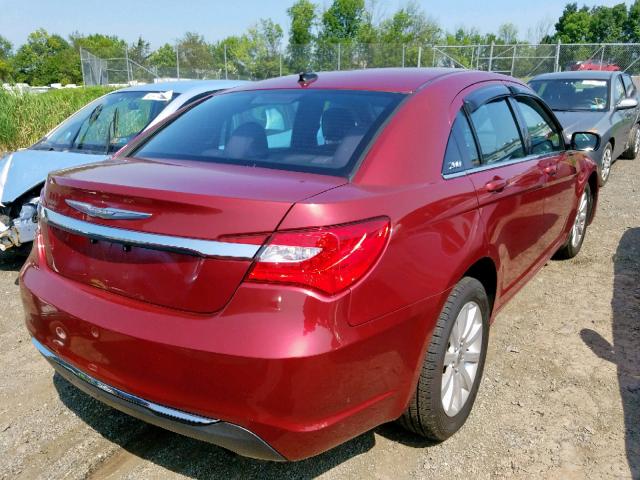 1C3CCBBB7CN217703 - 2012 CHRYSLER 200 TOURIN RED photo 4