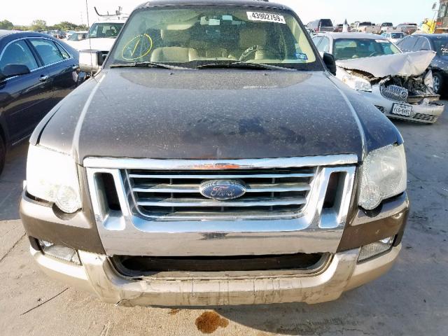 1FMEU74E36UA82554 - 2006 FORD EXPLORER E BROWN photo 7