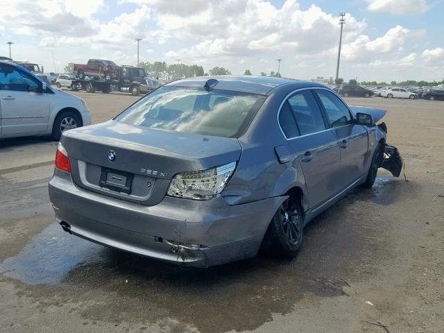 WBANV13558CZ55100 - 2008 BMW 528 XI GRAY photo 4