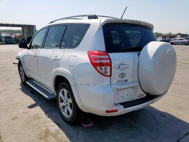 2T3YK4DV2BW011090 - 2011 TOYOTA RAV4 LIMIT WHITE photo 3