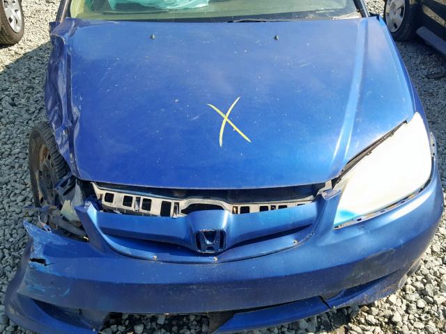 1HGES16374L005404 - 2004 HONDA CIVIC DX V BLUE photo 7