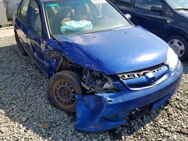 1HGES16374L005404 - 2004 HONDA CIVIC DX V BLUE photo 9