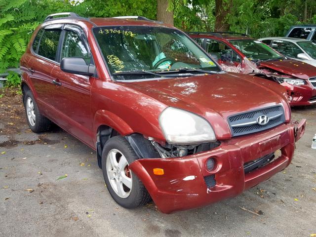 KM8JM12B75U098730 - 2005 HYUNDAI TUCSON GL RED photo 1