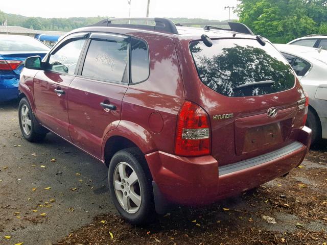 KM8JM12B75U098730 - 2005 HYUNDAI TUCSON GL RED photo 3