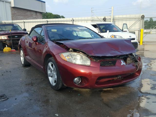 4A3AL25F17E050386 - 2007 MITSUBISHI ECLIPSE SP BURGUNDY photo 1