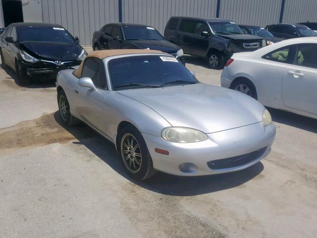 JM1NB353210202411 - 2001 MAZDA MX-5 MIATA SILVER photo 1