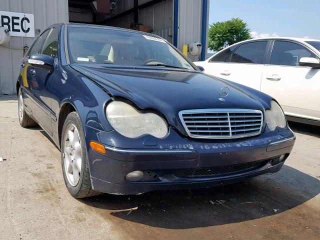 WDBRF61J33A414631 - 2003 MERCEDES-BENZ C 240 BLUE photo 1