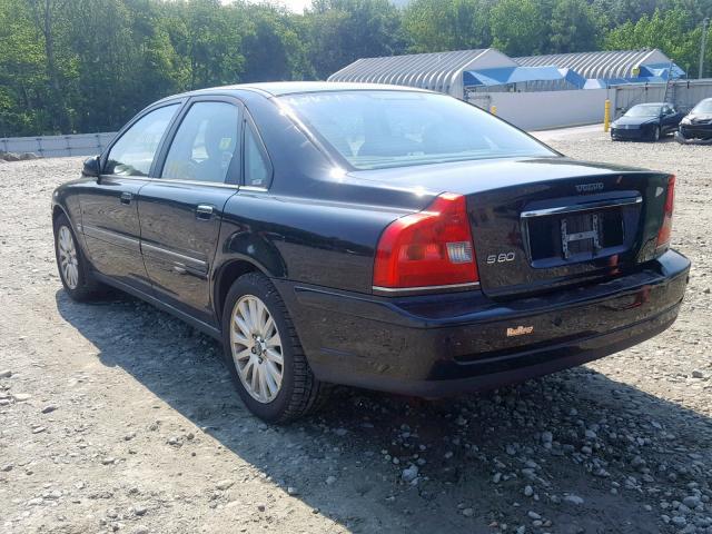 YV1TS592761435779 - 2006 VOLVO S80 2.5T BLACK photo 3