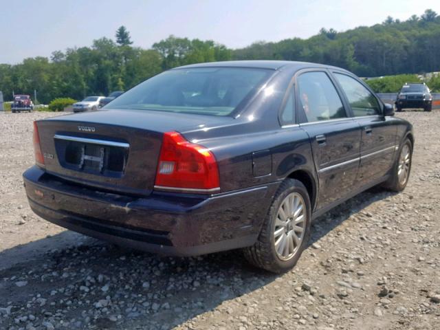 YV1TS592761435779 - 2006 VOLVO S80 2.5T BLACK photo 4