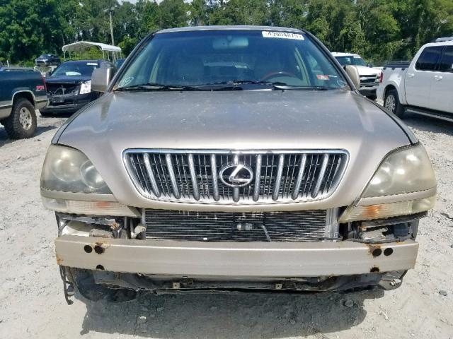 JTJHF10UX30309616 - 2003 LEXUS RX 300 GOLD photo 9