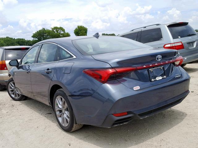 4T1B21FB5KU006241 - 2019 TOYOTA AVALON XLE BLUE photo 3